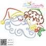 Christmas Swirls Embroidery Design Bundle-5
