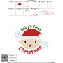 Baby's First Christmas Embroidery Design Pattern-3