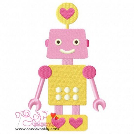 Lovely Robot-8 Embroidery Design Pattern-1