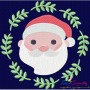 Christmas Frame Santa-2 Embroidery Design Pattern-1