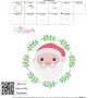 Christmas Frame Santa-2 Embroidery Design Pattern-3