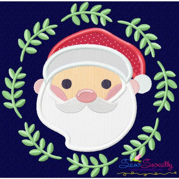 Christmas Frame Santa-2 Applique Design Pattern-1