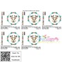 Christmas Frame- Reindeer Applique Design Pattern-2
