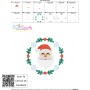 Christmas Frame- Santa Embroidery Design Pattern-3