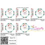 Christmas Frame- Santa Applique Design Pattern-2