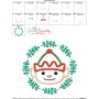 Christmas Frame ELF- 2 Applique Design Pattern-3