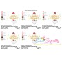 Merry Christmas Santa Lettering Embroidery Design Pattern-2