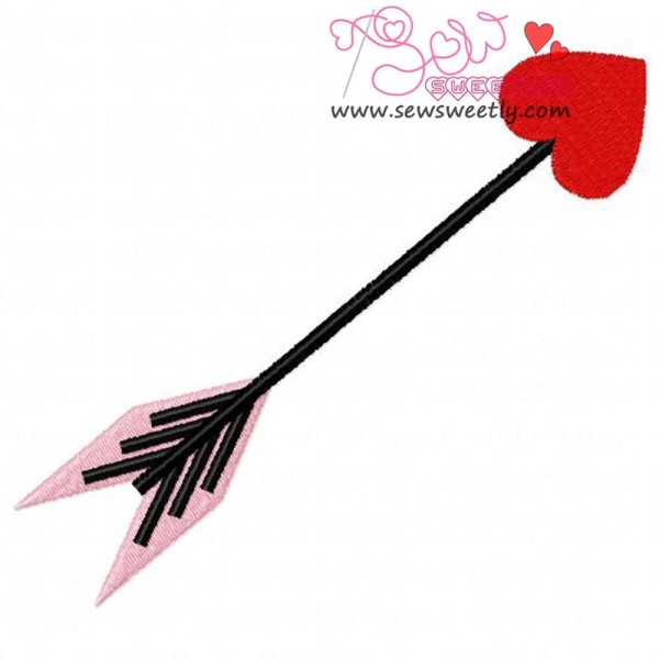 Arrow Heart Embroidery Design Pattern-1