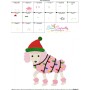 Christmas Poodle Dog Embroidery Design Pattern-5