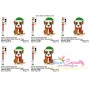 Christmas Boxer Dog Embroidery Design Pattern-2