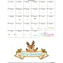 Merry Christmas Ribbon- Reindeer Lettering Applique Design Pattern-3