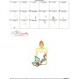 Christmas Candle-4 Applique Design Pattern-3