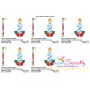Christmas Candle-3 Embroidery Design Pattern-2
