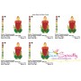 Christmas Candle-1 Embroidery Design Pattern-2