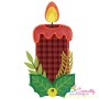 Christmas Candle-1 Applique Design Pattern-1