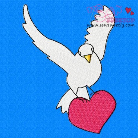 Love Bird Embroidery Design Pattern-1