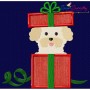 Christmas Bichon Frise Dog Applique Design Pattern-1