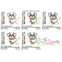 Christmas Pug Dog Applique Design Pattern-2