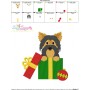 Christmas Yorkie Dog Embroidery Design Pattern-3