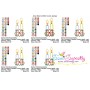 Christmas Candles Flowers Applique Design Pattern-2