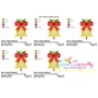 Christmas Bell Ribbon Embroidery Design Pattern-2