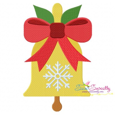 Christmas Bell Ribbon Embroidery Design Pattern-1