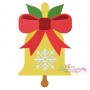 Christmas Bell Ribbon Embroidery Design Pattern-1