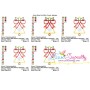 Christmas Bell Ribbon Applique Design Pattern-2