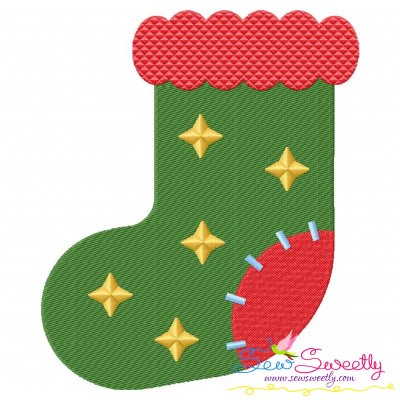 Christmas Stocking-2 Embroidery Design Pattern-1