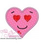 Pink Heart Applique Design Pattern-1