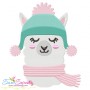 Winter Llama Embroidery Design Pattern-1