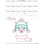 Winter Llama Applique Design Pattern-3
