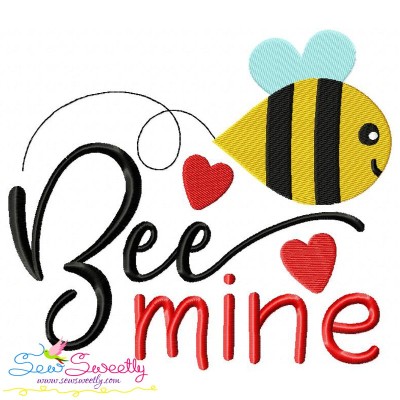 Bee Mine-3 Embroidery Design Pattern-1