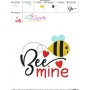 Bee Mine-3 Embroidery Design Pattern-3