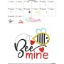 Bee Mine-3 Applique Design Pattern-3