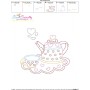 Valentine's Day Color Work Kettle Cup Embroidery Design Pattern-3