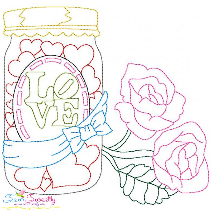 Valentine Day Celebration Lineart Embroidery Valentine Day Celebration Lineart Embroidery