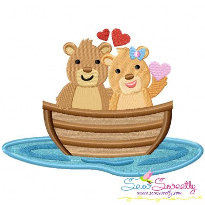 Love Boat Animal- Bears Applique Design Pattern-1