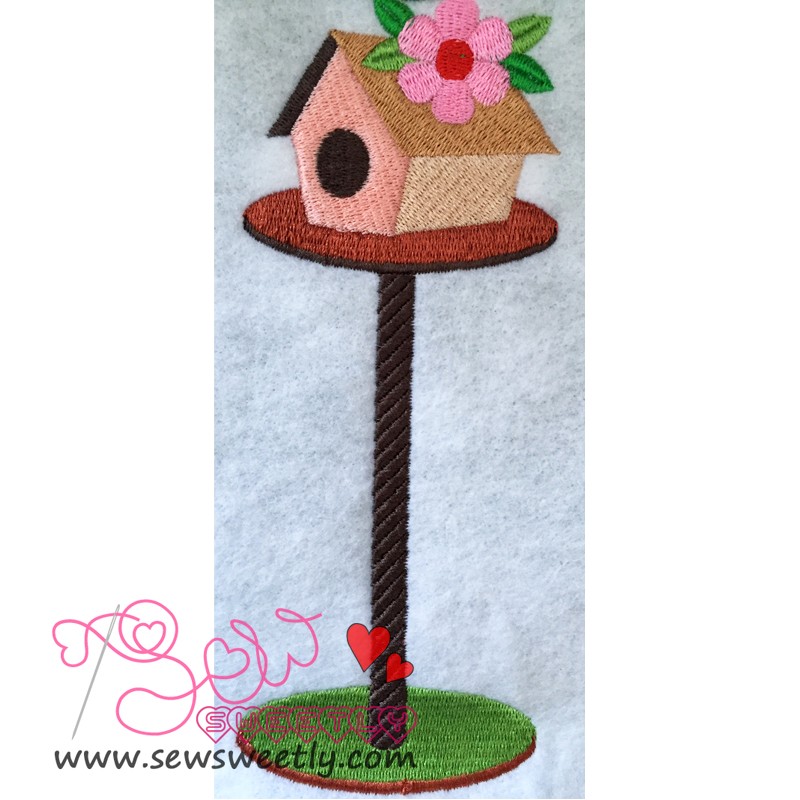 Bird house2 embroidery design  sew sweetly