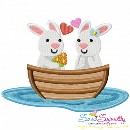 Love Boat Animal- Bunnies Applique Design