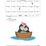 Love Boat Animal- Penguins Embroidery Design Pattern-3