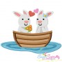 Love Boat Animals Applique Design Bundle-5