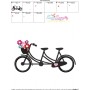 Valentine's Bicycle Embroidery Design Pattern-3