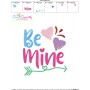 Be Mine Hearts Embroidery Design Pattern-3