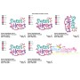 Sweet Heart Lettering Embroidery Design Pattern-2