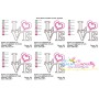 Love Heart Applique Lettering Embroidery Design Pattern-2
