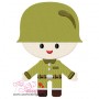 Army Boy-2 Embroidery Design Pattern-1