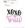XOXO Y'all Lettering Embroidery Design Pattern-3