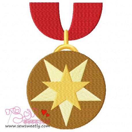 Army Medal 1 Embroidery Design Pattern-1