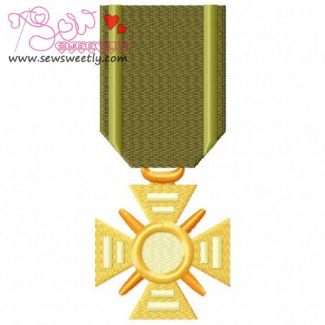 Army Medal 2 Embroidery Design Pattern-1
